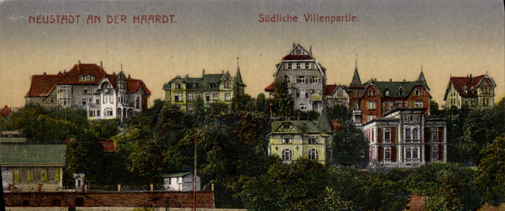 CPA Neustadt An Der Haardt Sudliche Villenpartie