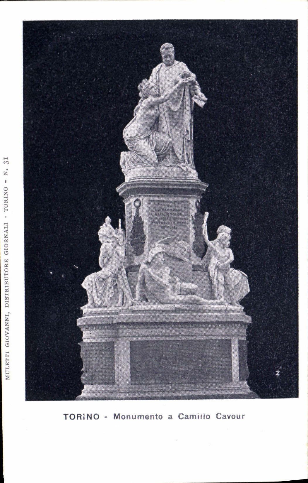 CPA Torino Monumento A Camilio Cavour
