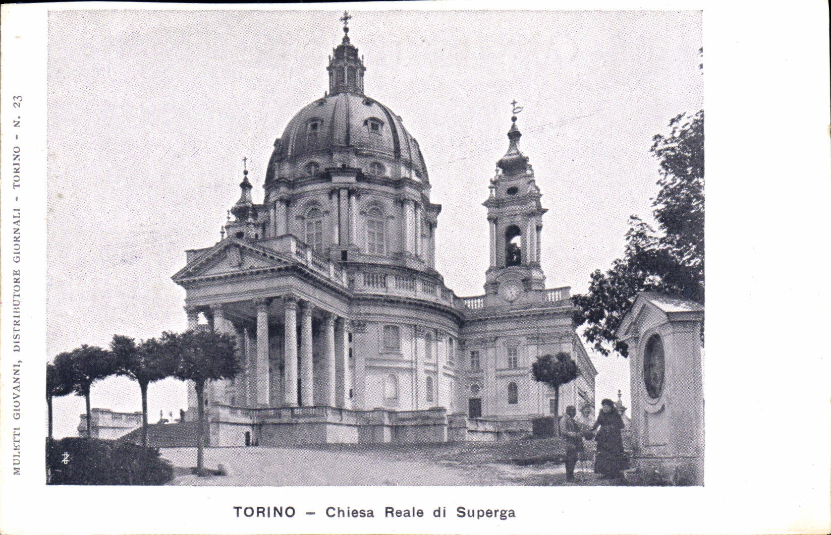 VINTAGE POSTCARD Torino Chiesa Reale Di Superga