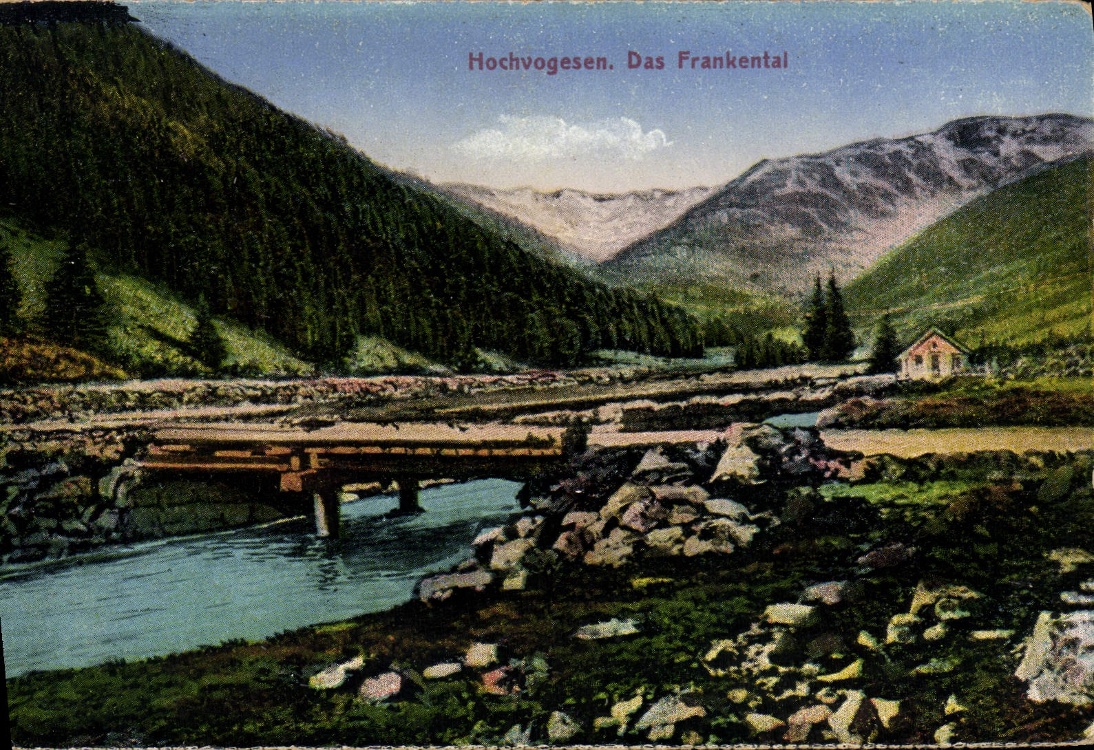 VINTAGE POSTCARD Hochvogesen Das Frankental