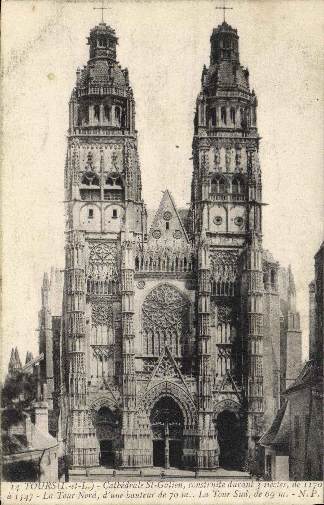 CPA Tours Cathedrale St Gatien