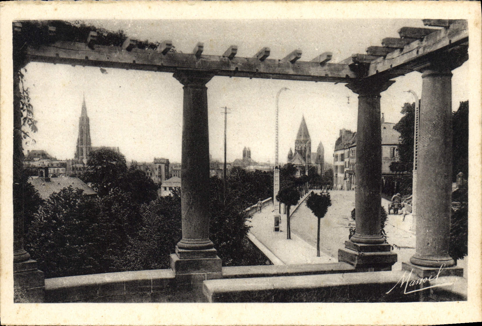 CPA Metz Vue Prise Du Belvedere De I'Esplanade