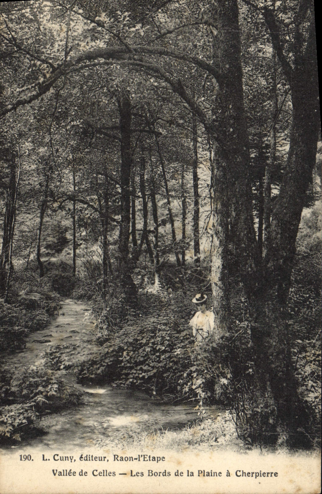 VINTAGE POSTCARD Vallee Of Those the Edges Of the Plain has Cherpierre