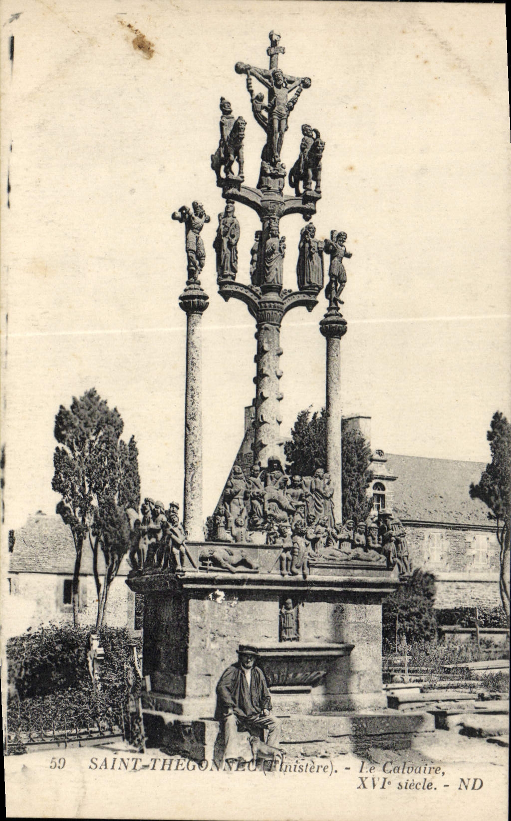 CPA Saint Thegonnec Le calvaire 