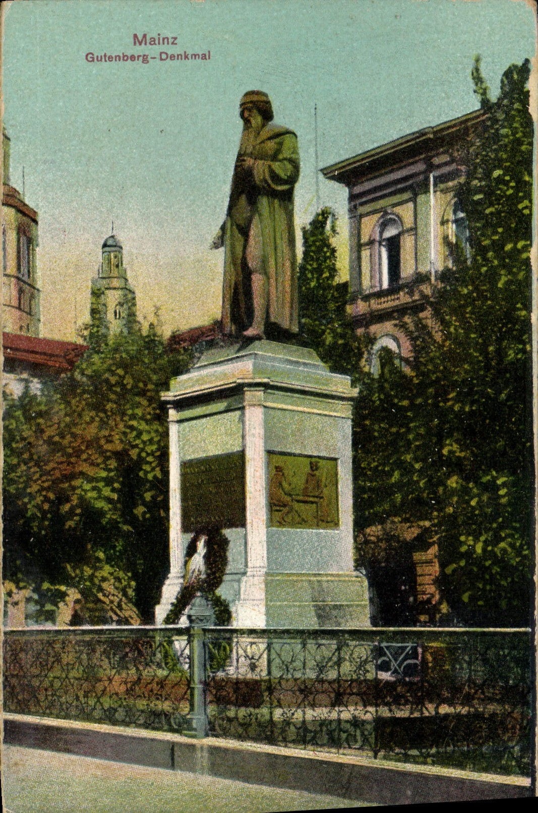 CPA Mainz Gutenberg Denkmal