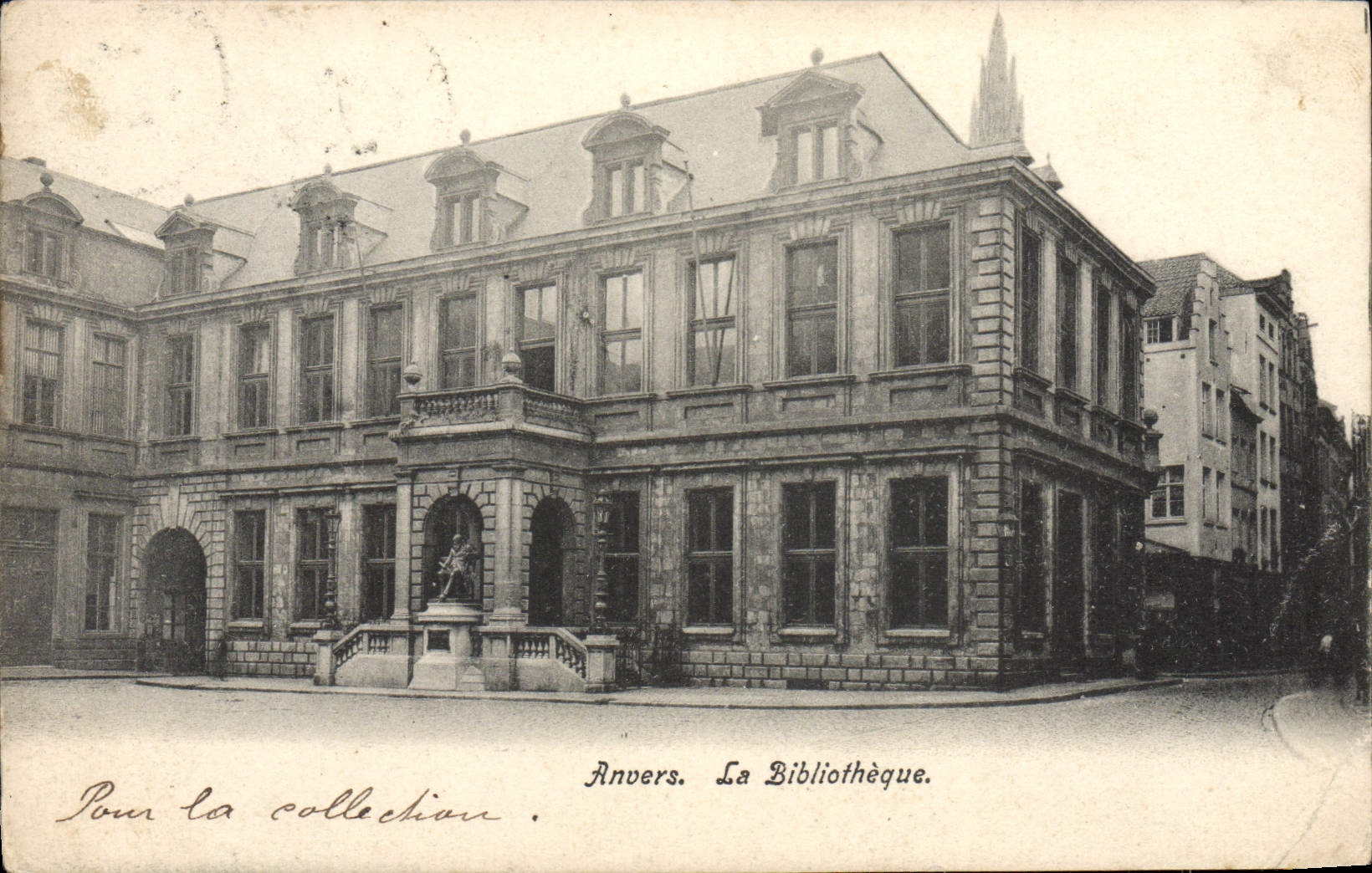 CPA Anvers La Bibliotheque 