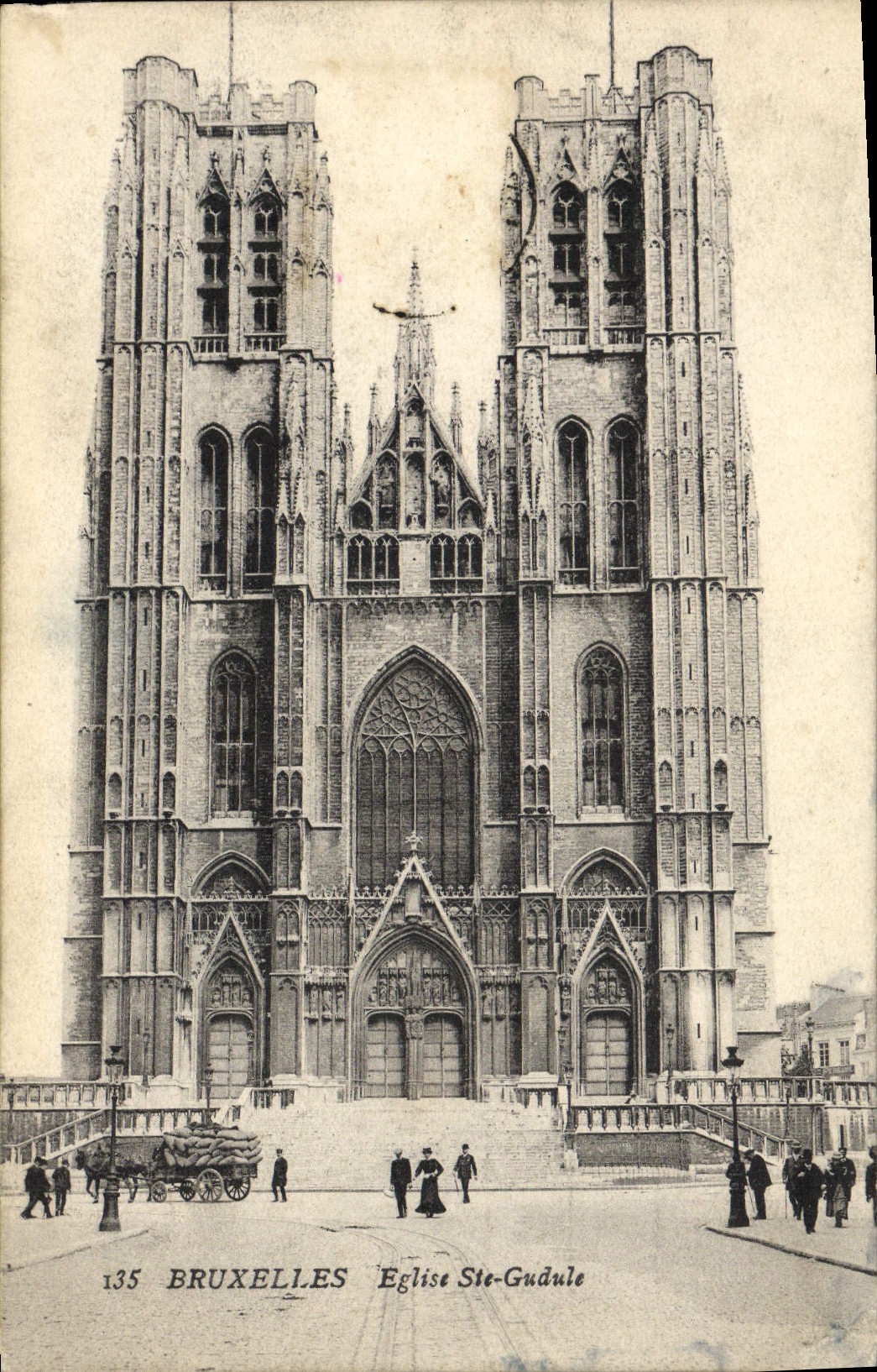 CPA Bruxelles Eglise Ste Gudule
