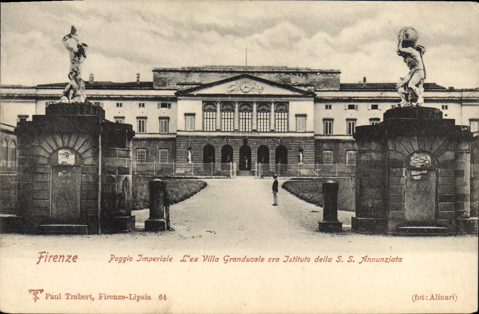CPA Firenze Poggia lmperiale L'ex villa Granducale ora istituto della SS Annunziata