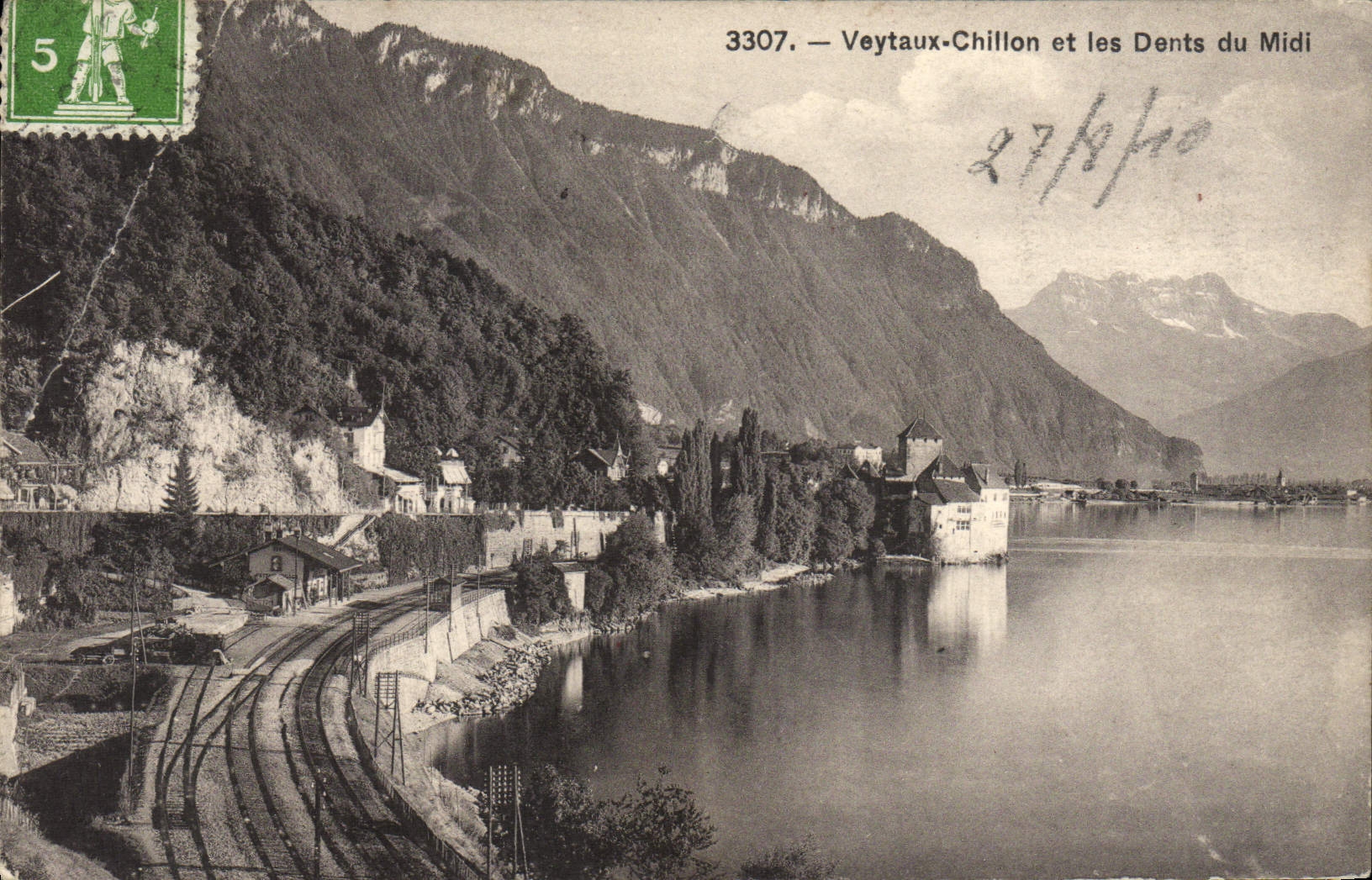 CPA Veytaux Chillon et les Dents du Midi