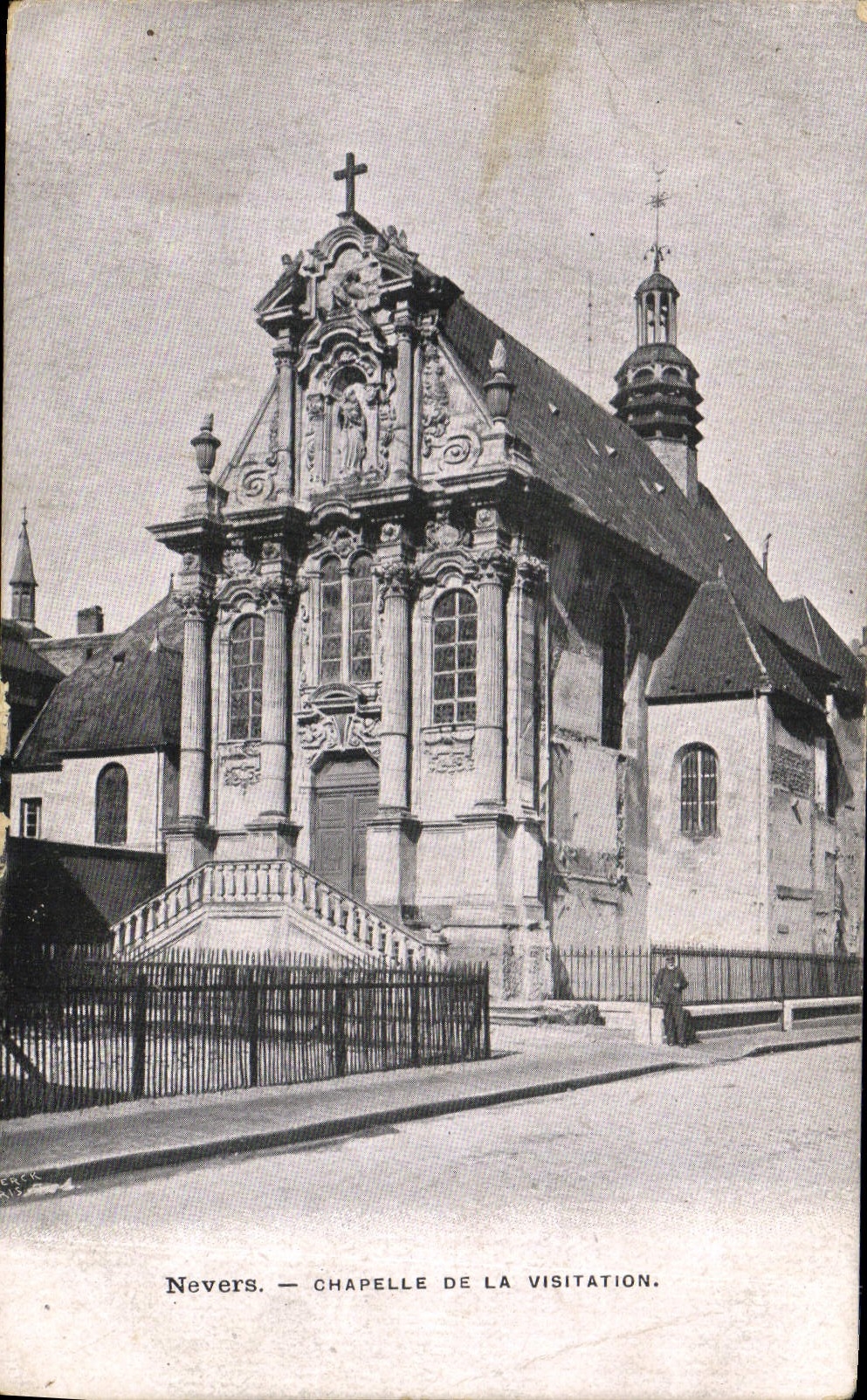 Cámara acorazada de Nevers de la POSTAL de la VENDIMIA del Visitation