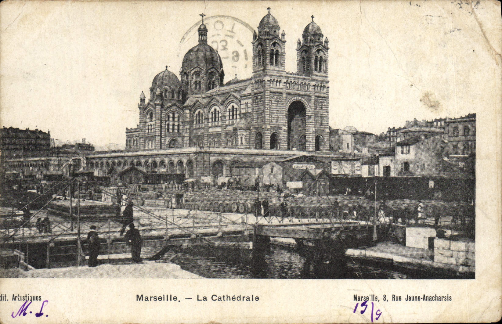 CPA Marseille La Cathedrale 