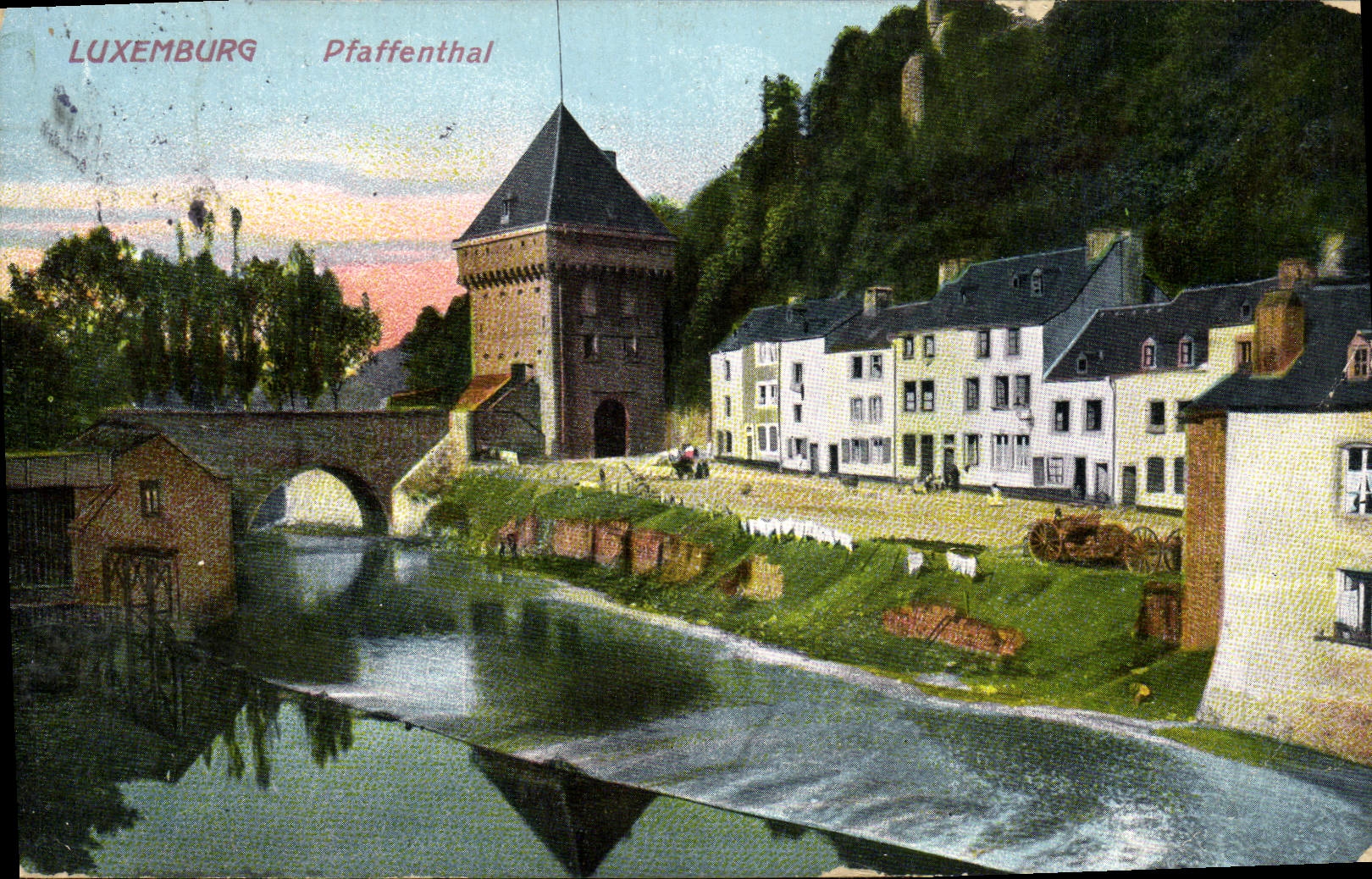 VINTAGE POSTCARD Luxemburg Pfaffenthal