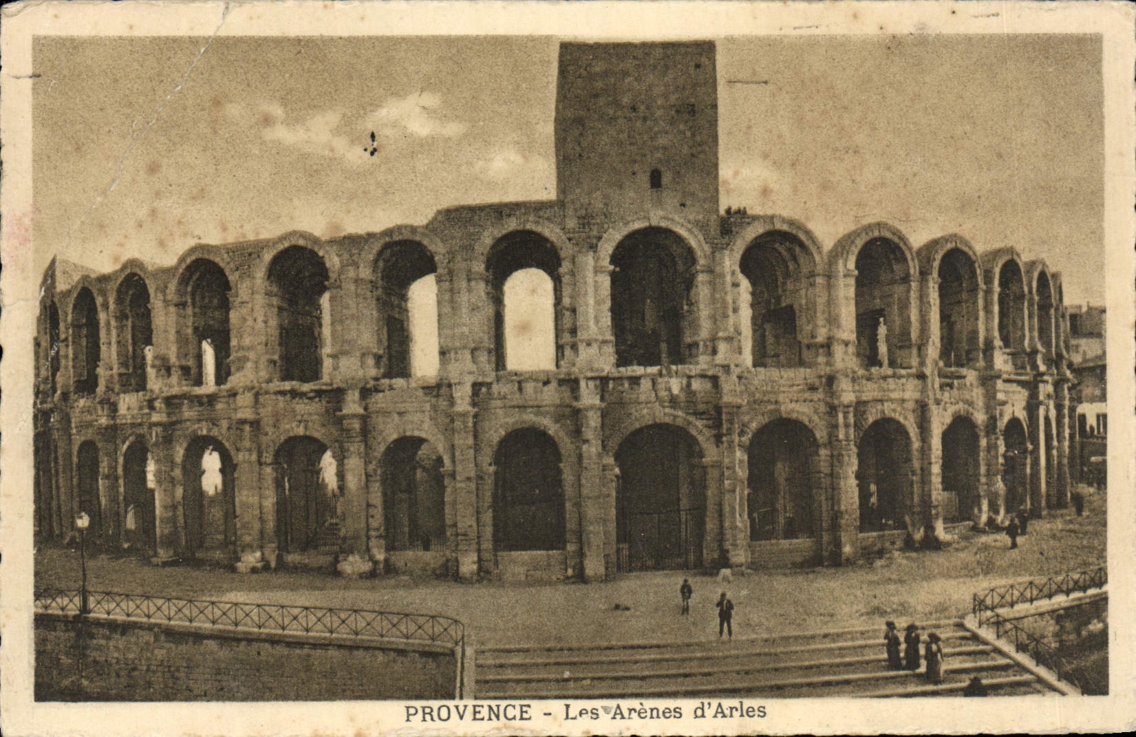 VINTAGE POSTCARD Provence the Arena of Arles