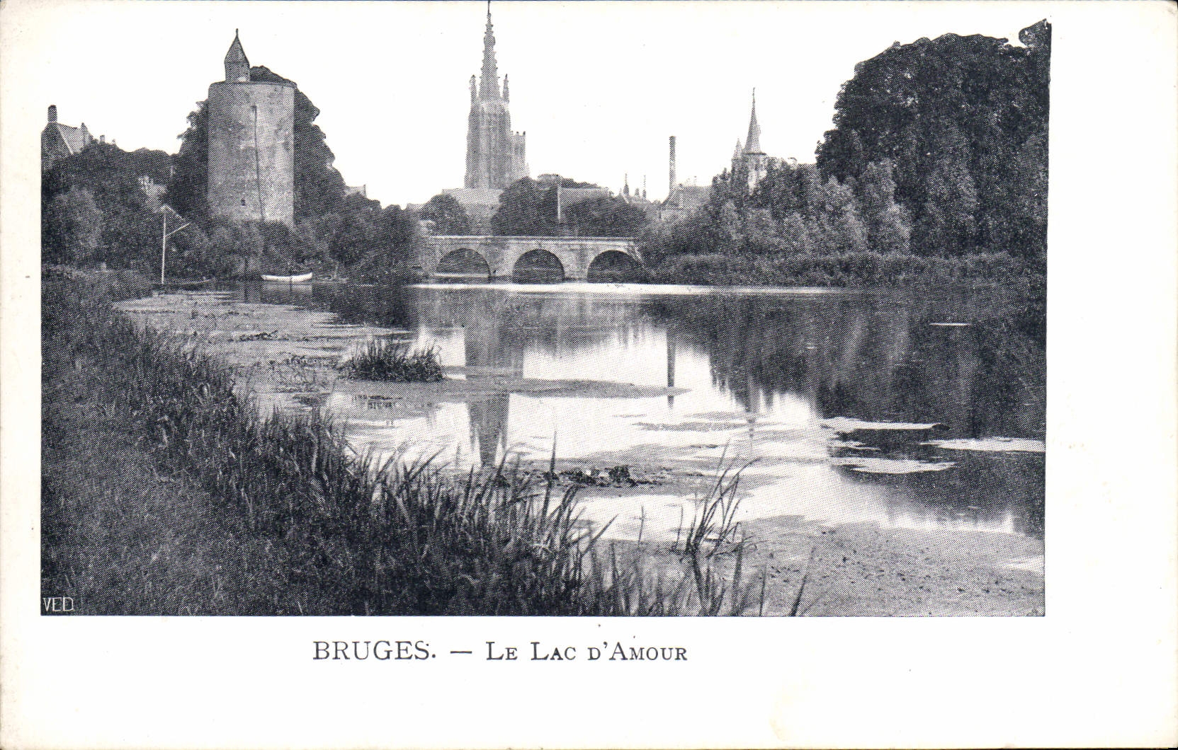 CPA Bruges Le Lac d'Amour 