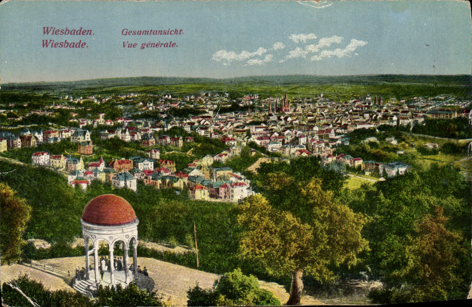 CPA Wiesbade Vue generale 