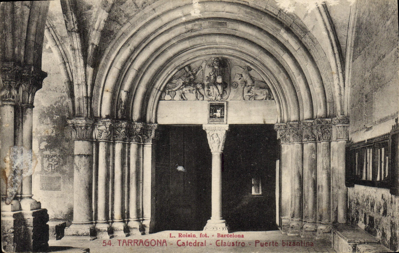 CPA Tarragona Caledral Claustro Puerte bizantina