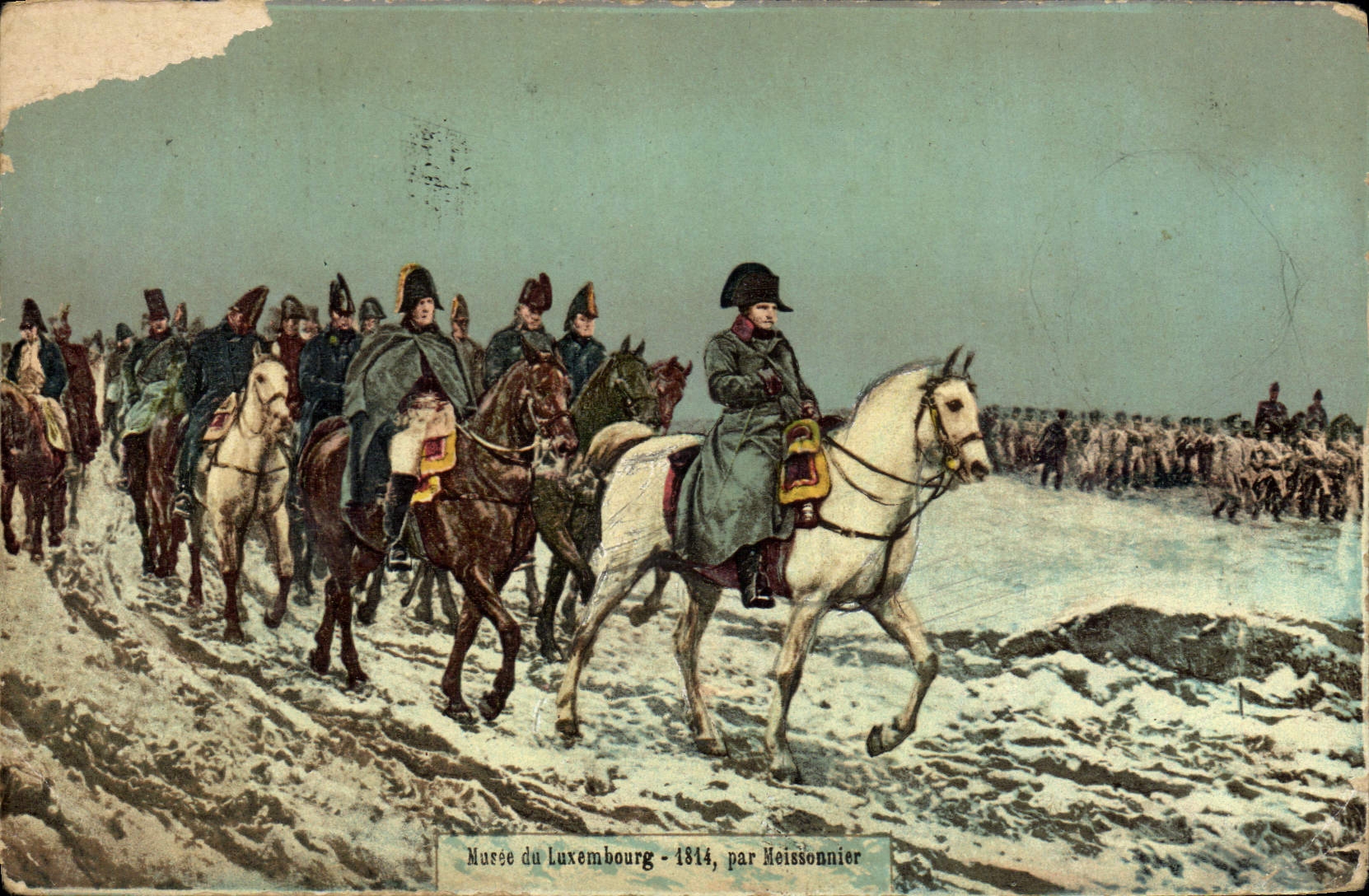 VINTAGE POSTCARD Museum of Luxembourg by Meissonnier Napoleon 1st