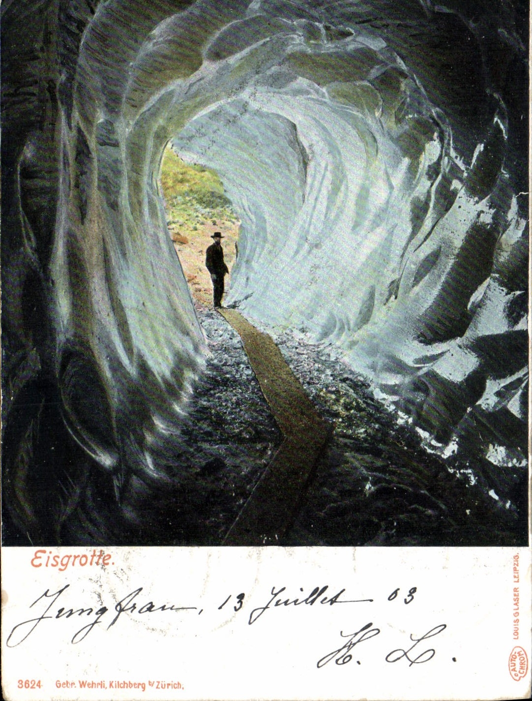 VINTAGE POSTCARD Eisgrotte