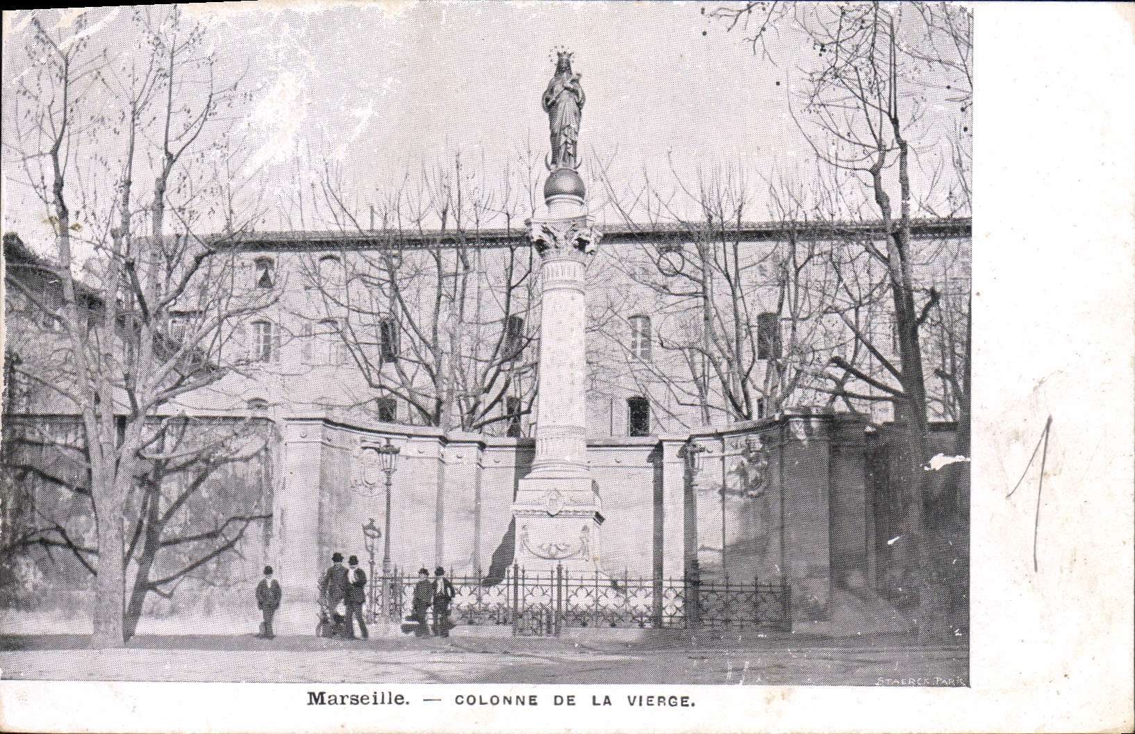CPA Marseille Colonne De La Vierge