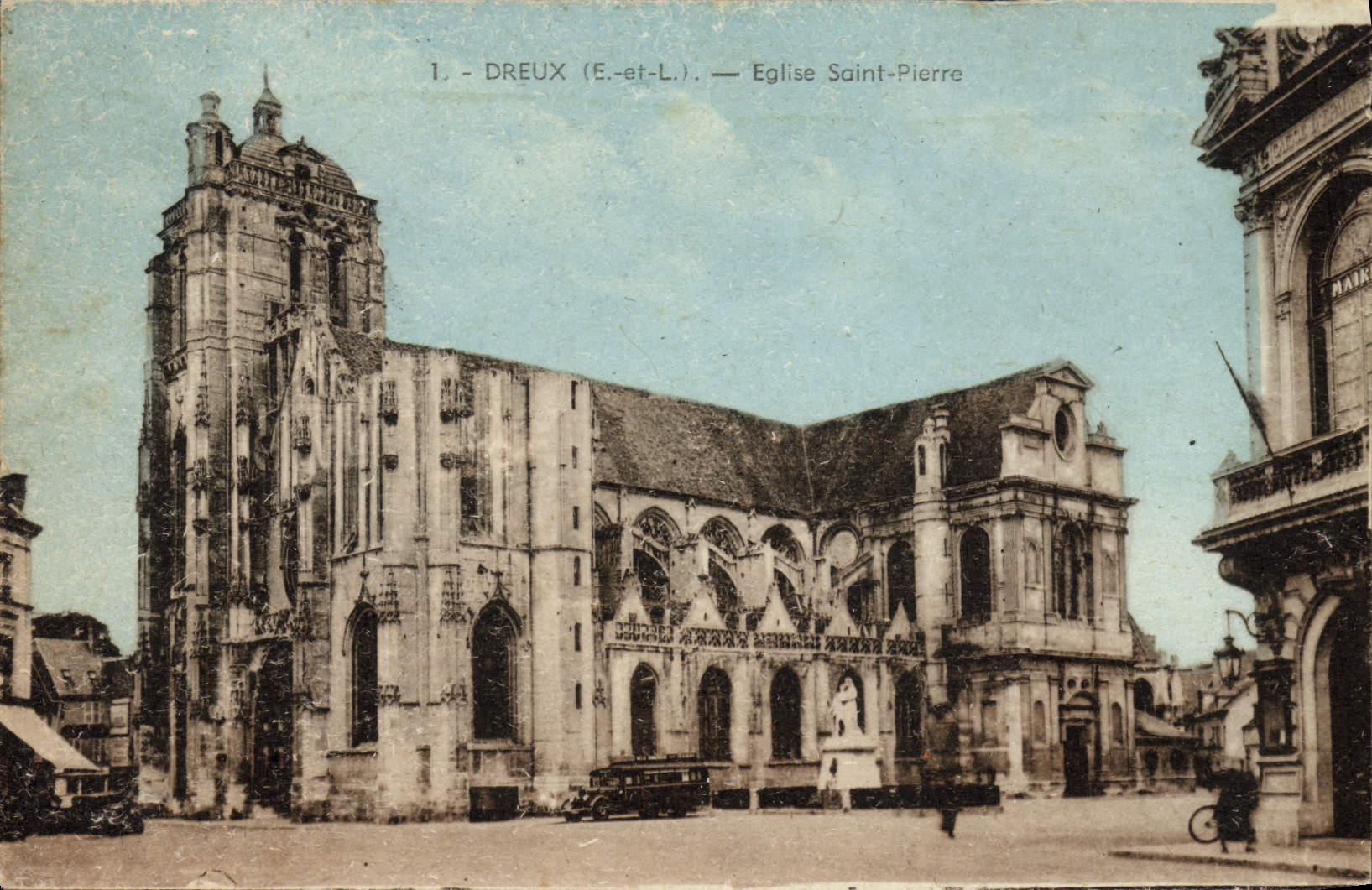 CPA Dreux Eglise Saint Pierre
