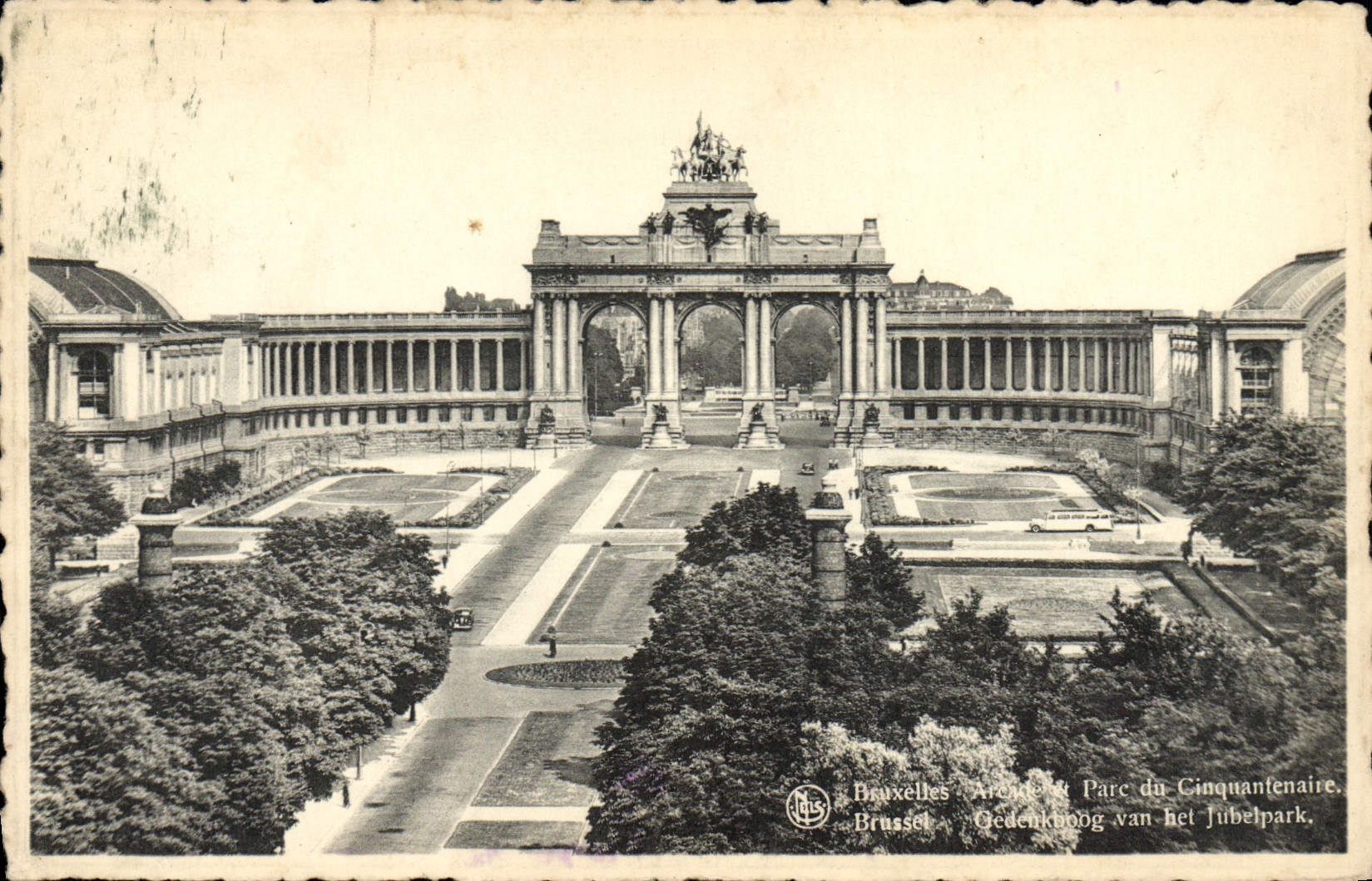 CASQUILLO de Bruselas de la POSTAL de la VENDIMIA del quincuagésimo aniversario
