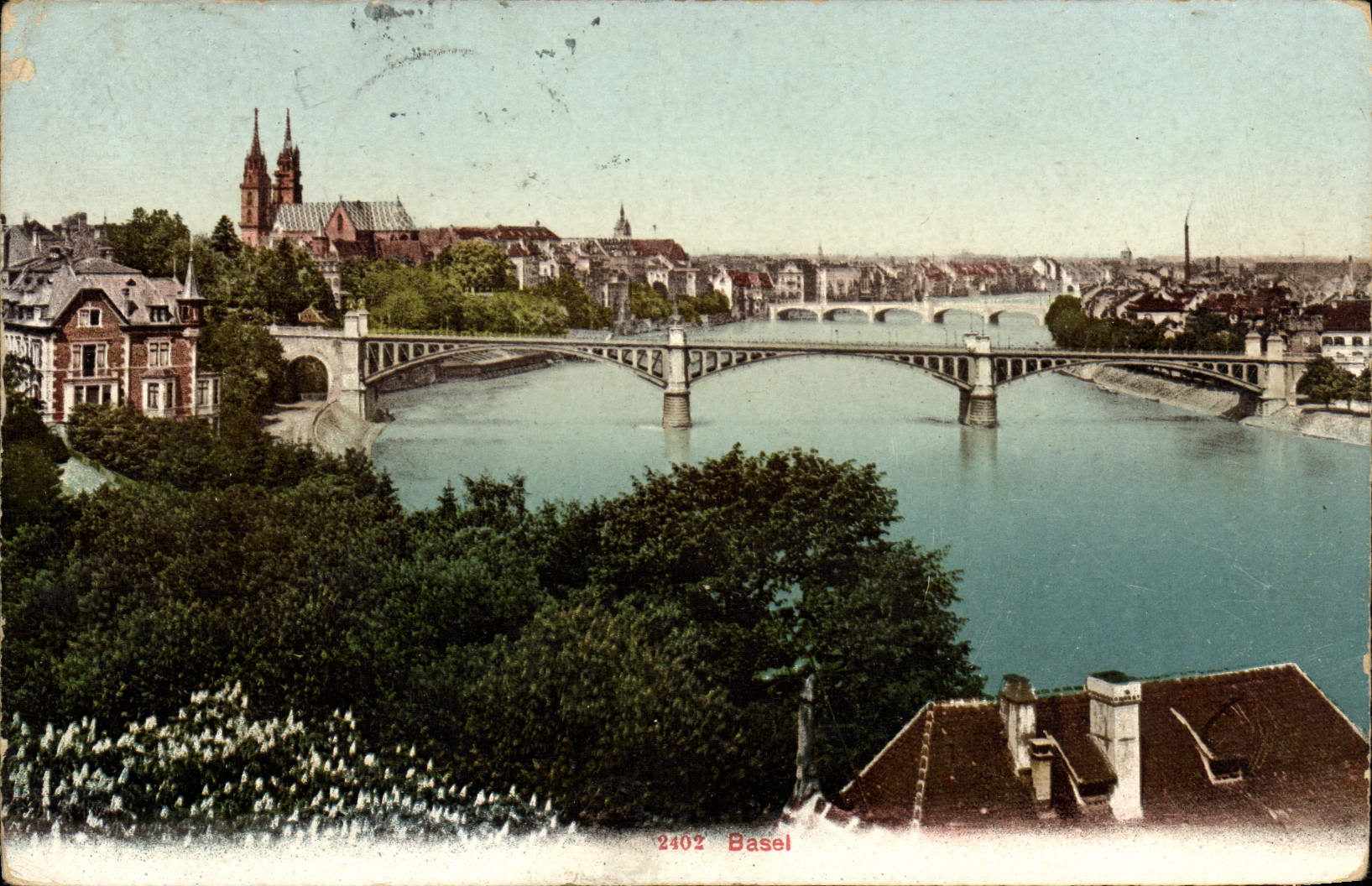 VINTAGE POSTCARD Basel