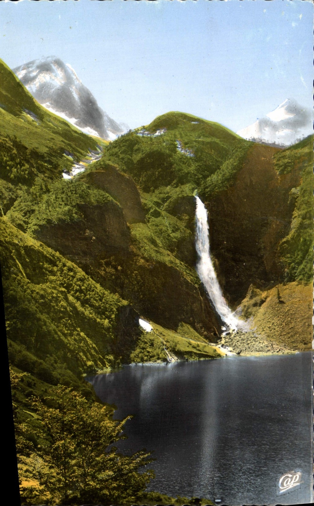 MODERN CARD Surroundings De Luchon Lake Oo