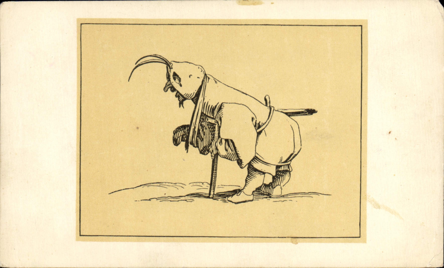 VINTAGE POSTCARD Jacques Clot the uneven one with the cap