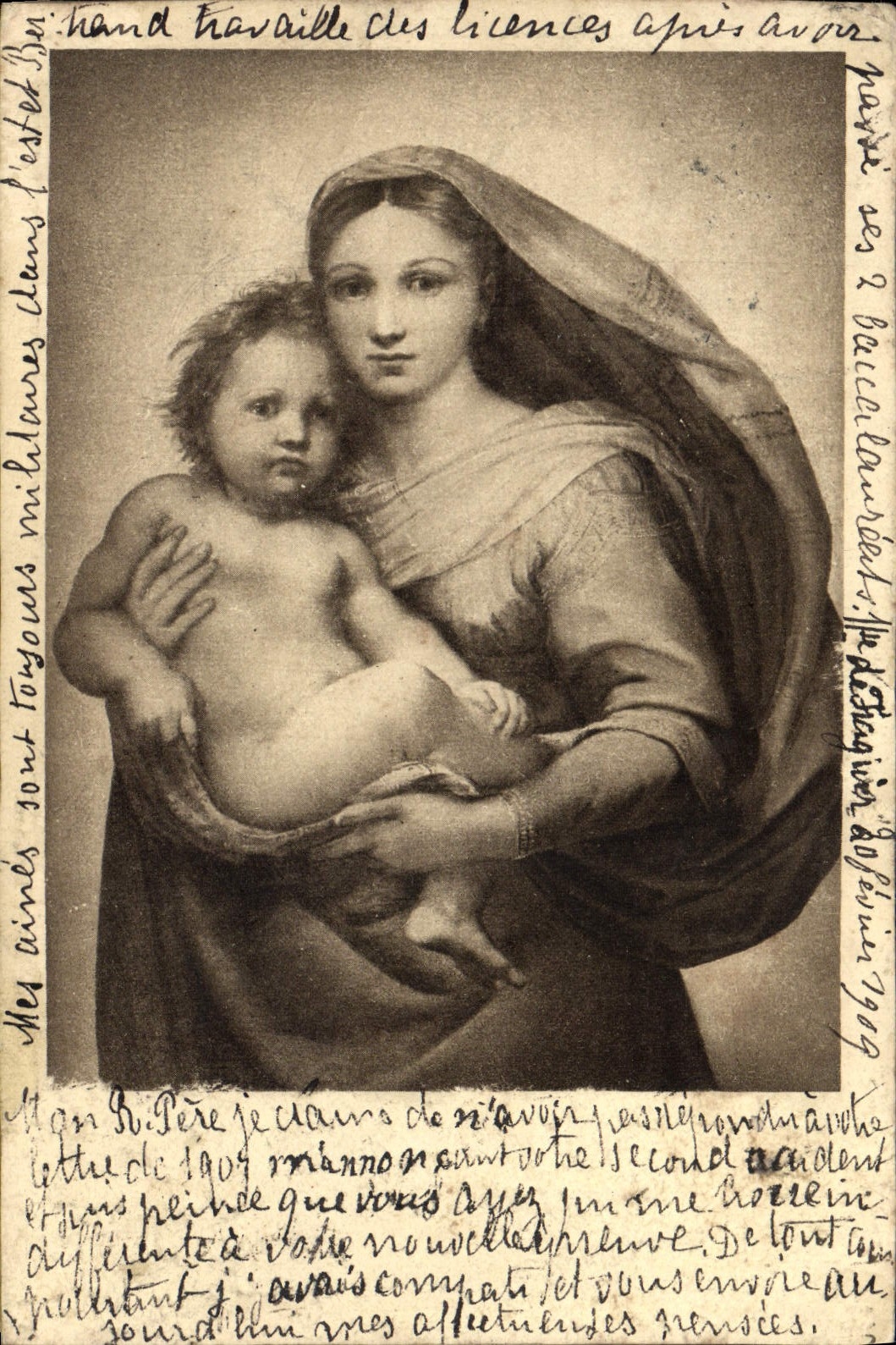 VINTAGE POSTCARD the Madonna