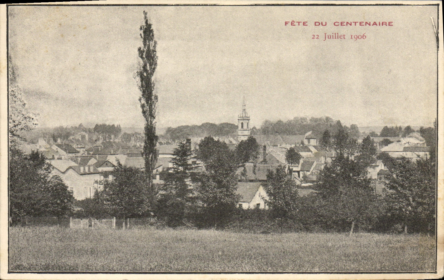 VINTAGE POSTCARD Festival Of the Centenary July 22nd, 1906
