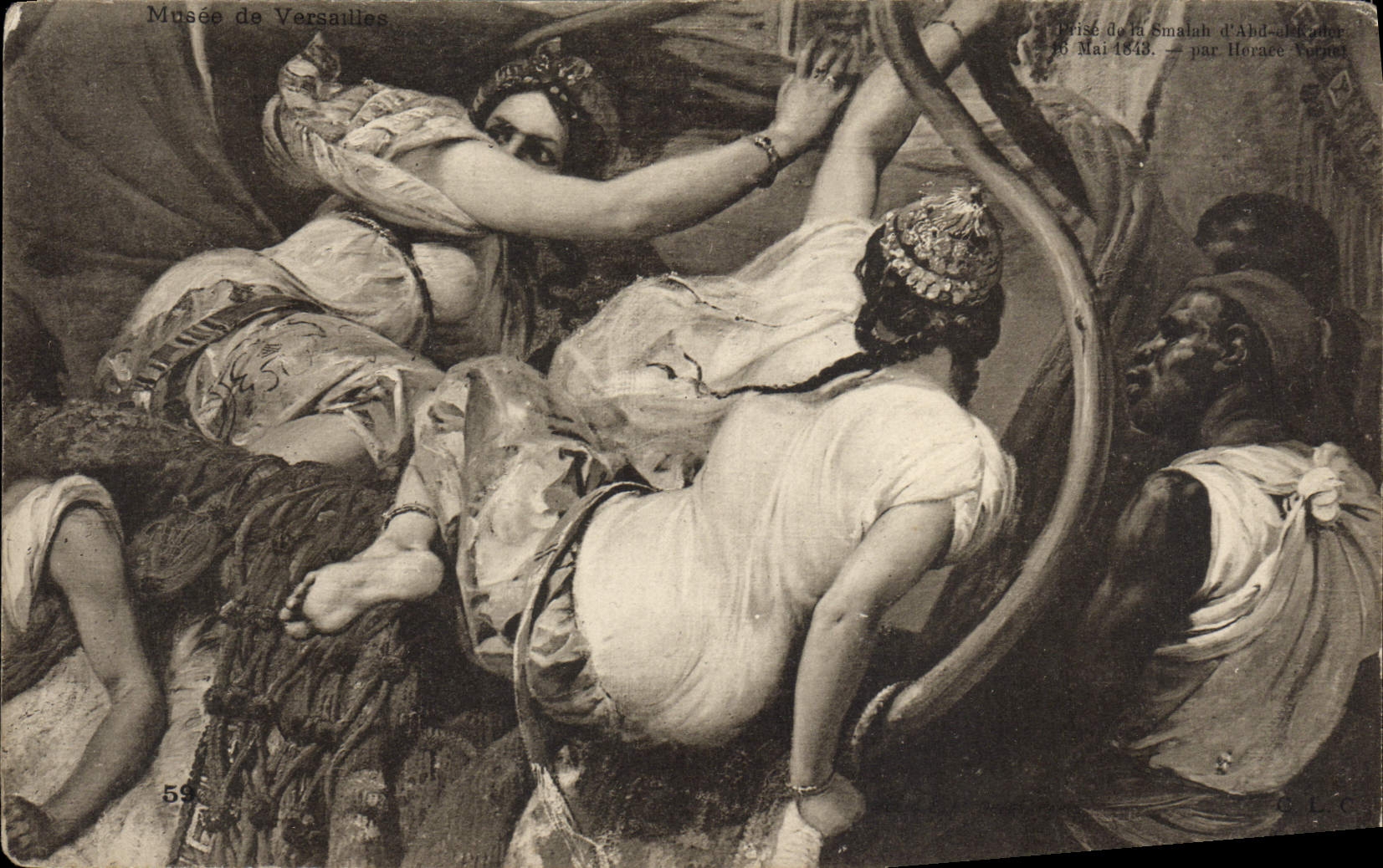 VINTAGE POSTCARD Taken of the Tribe Museum of Versailles