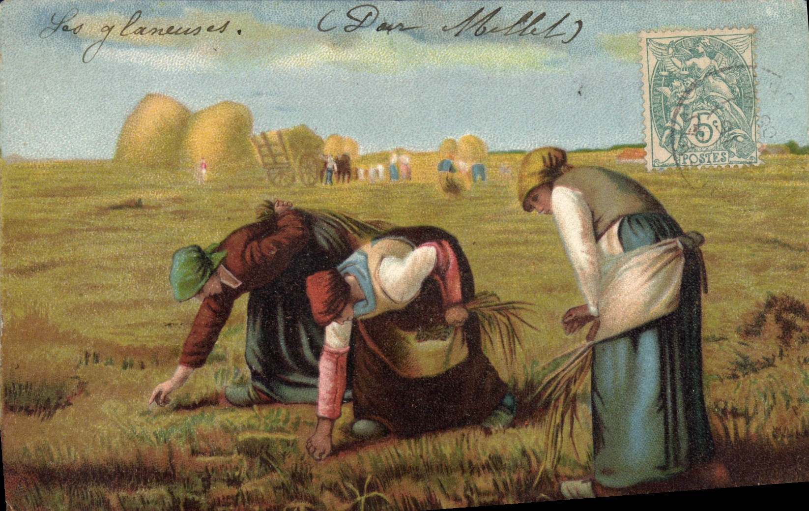 VINTAGE POSTCARD the glaneuses ones