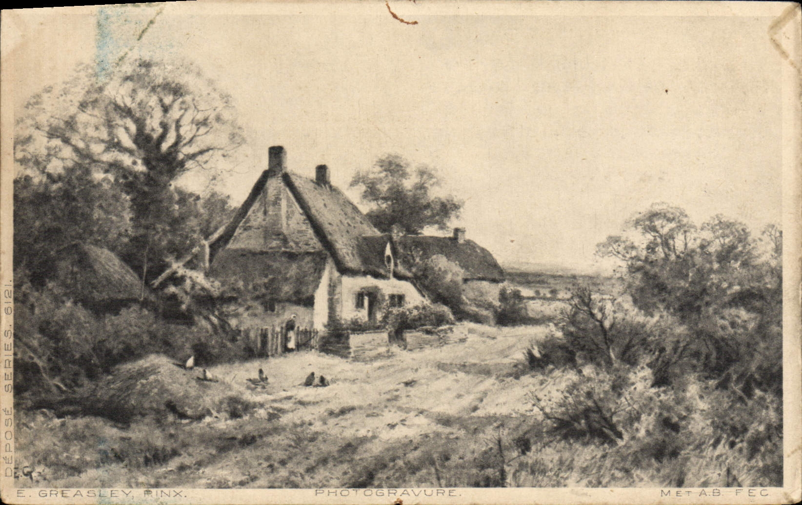 VINTAGE POSTCARD Greasley