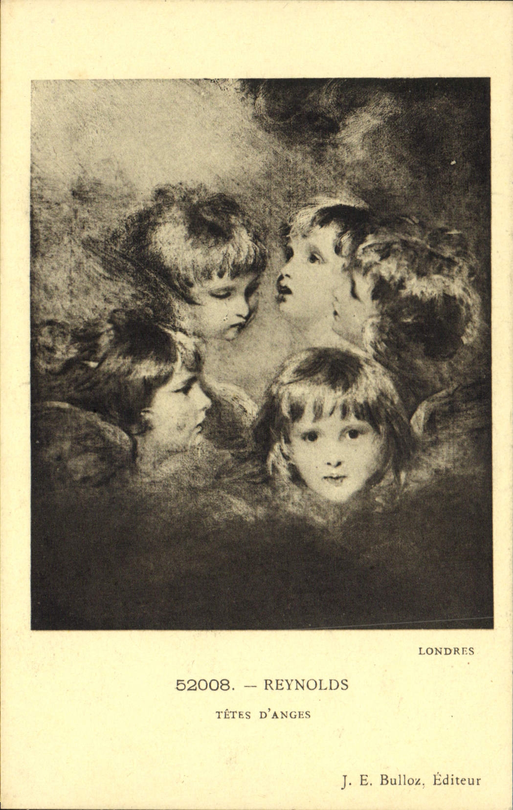 VINTAGE POSTCARD Reynolds Heads Of London Angels