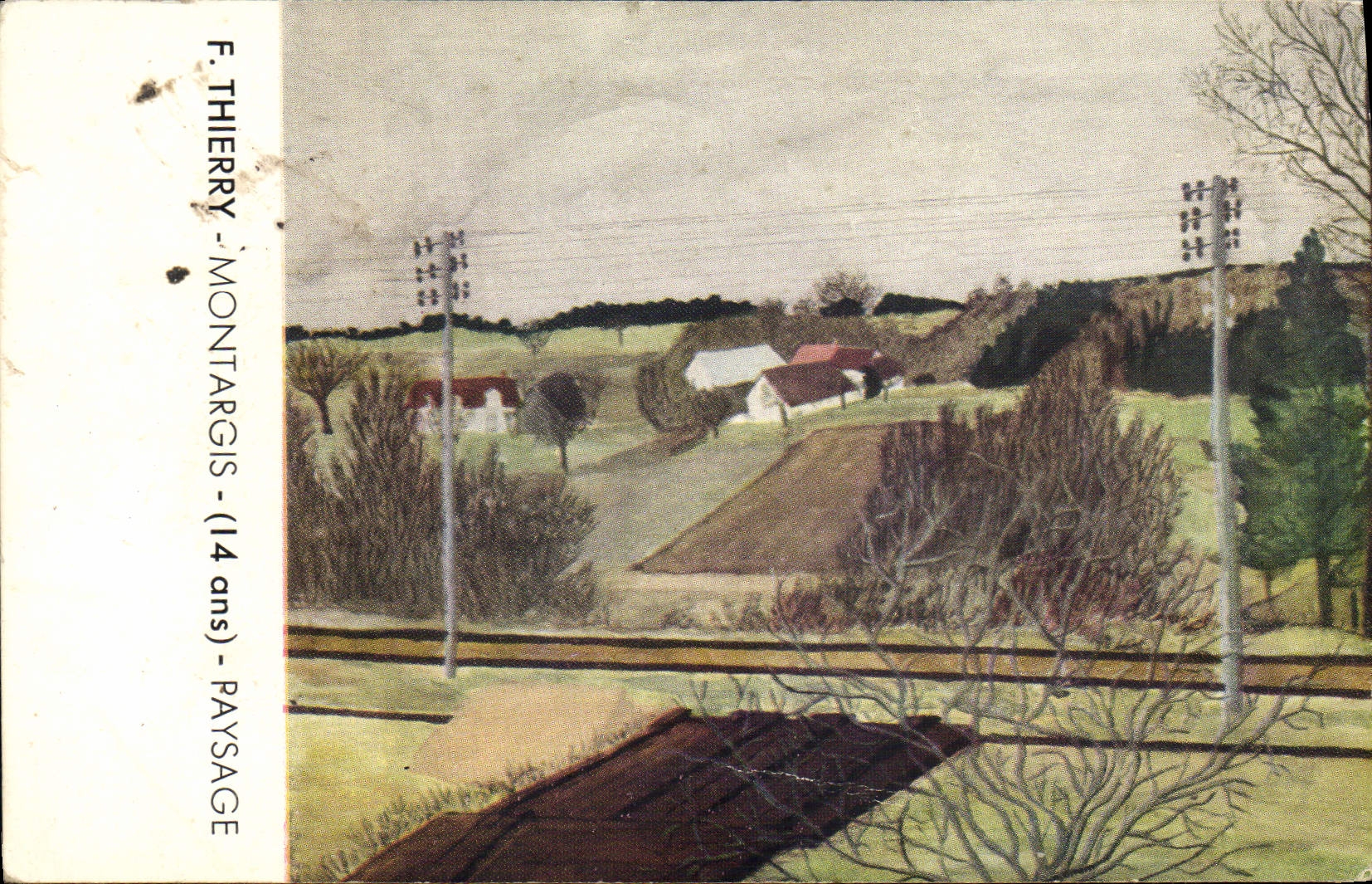 VINTAGE POSTCARD F Thierry Montargis Landscape