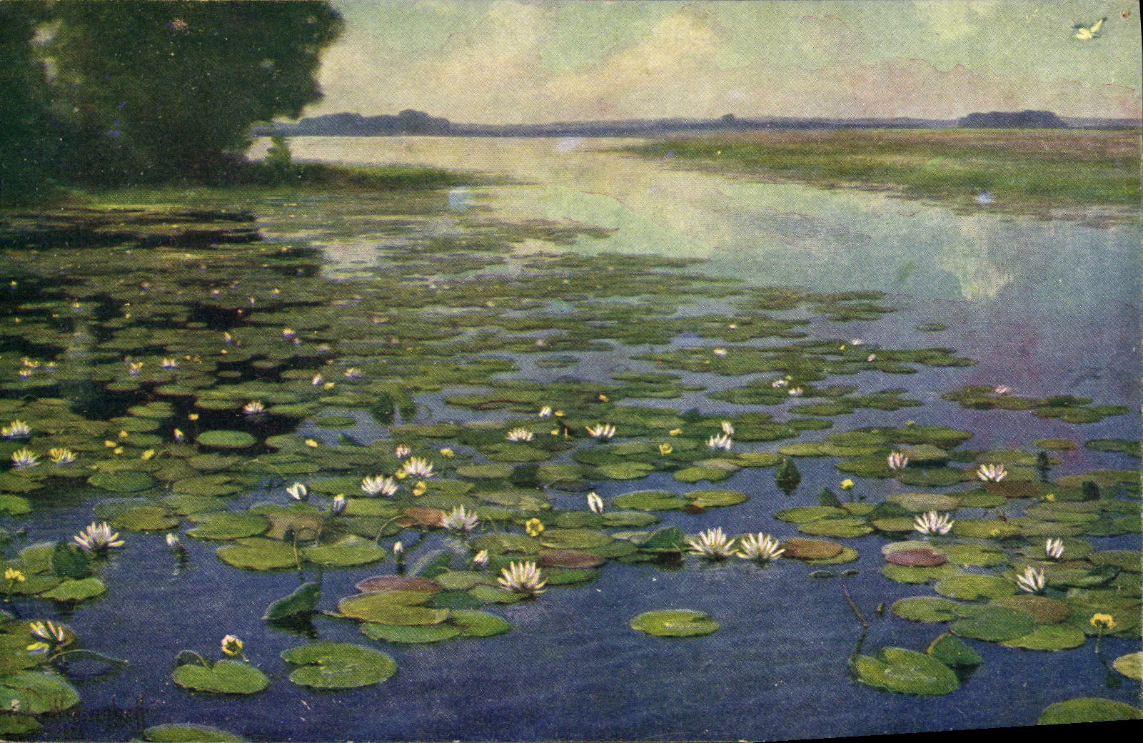 VINTAGE POSTCARD H Weyssenhoff pink Promien