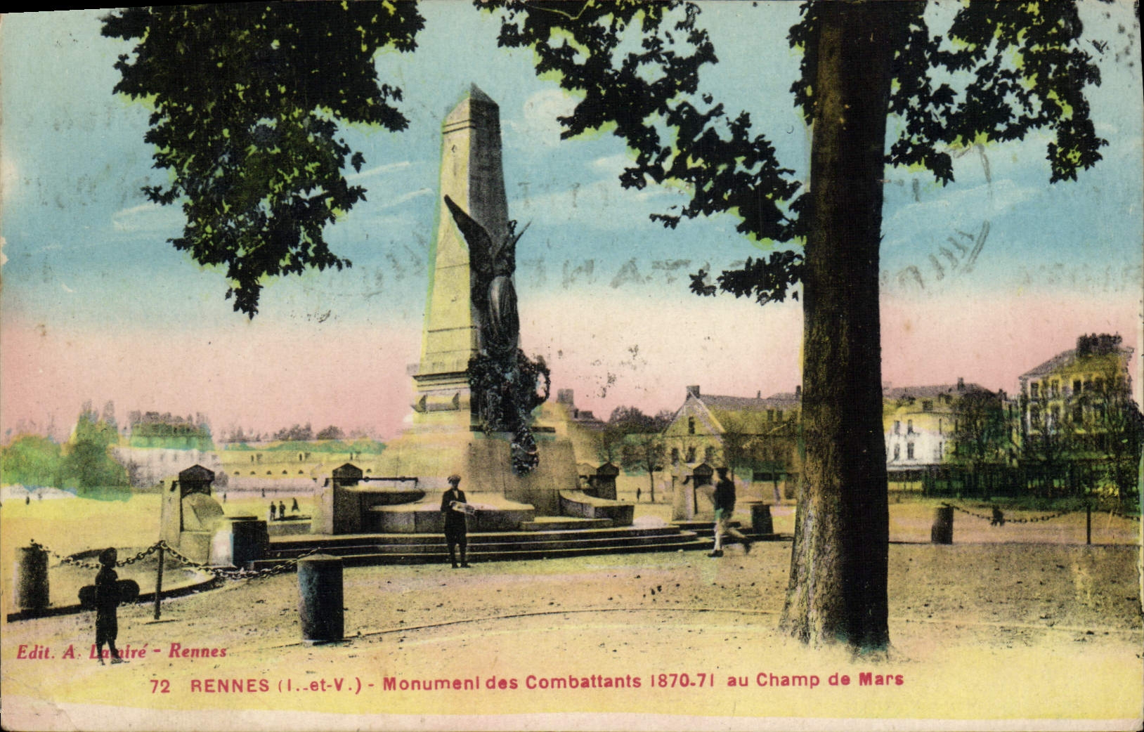 CPA Rennes Monument des Combattants au Champ de Mars 