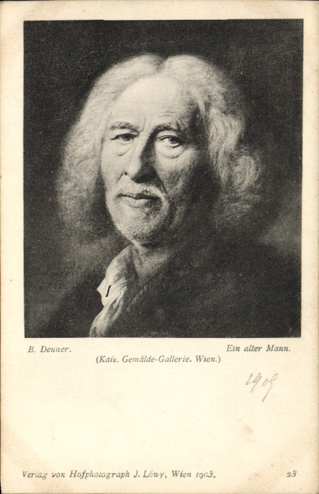 VINTAGE POSTCARD B Denner Etn Mann outward journey