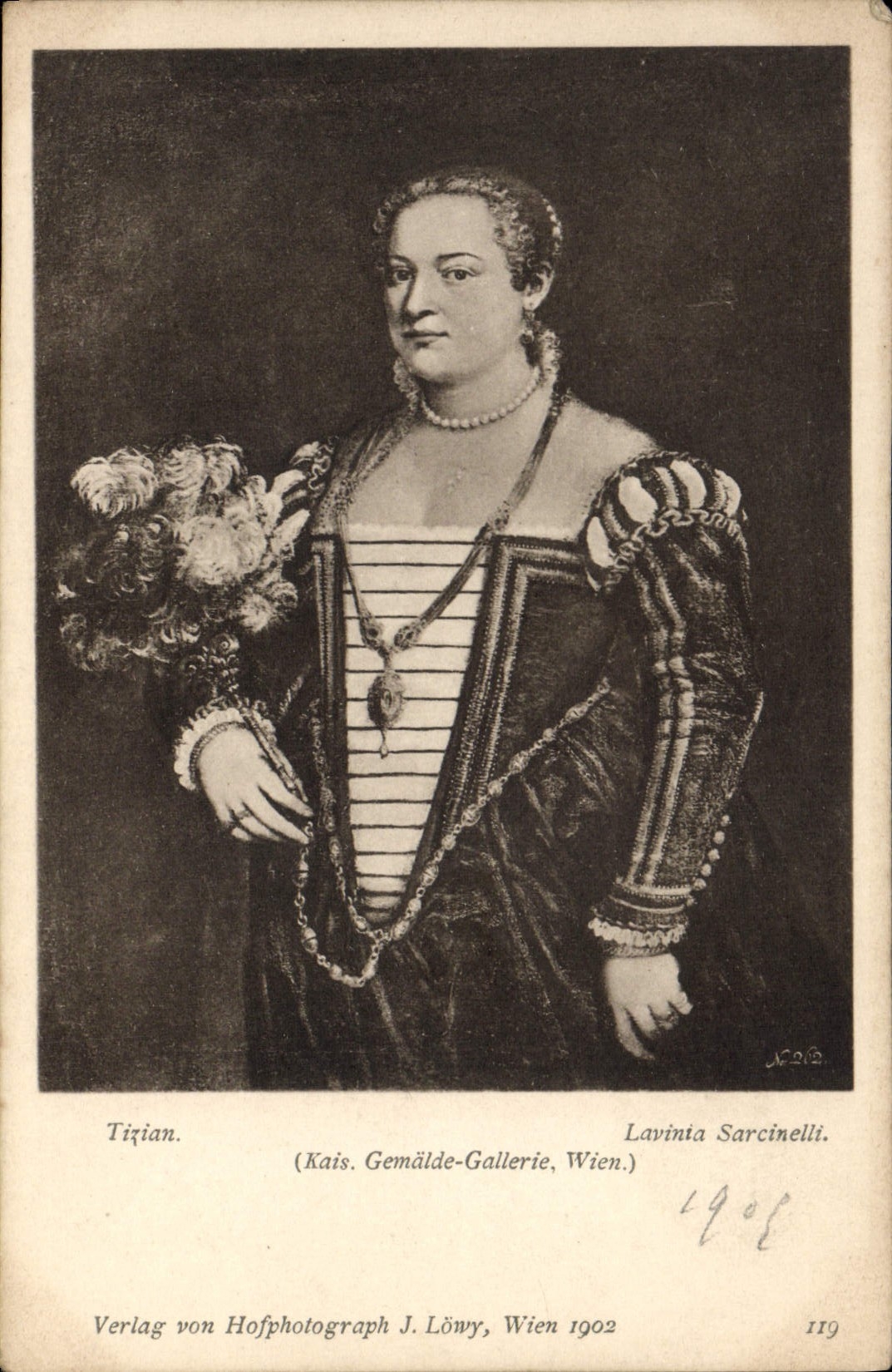 VINTAGE POSTCARD Tizian Lavinta Sarcinelli