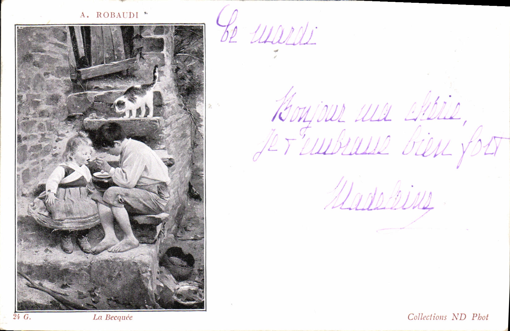 VINTAGE POSTCARD Robaudi Beakful