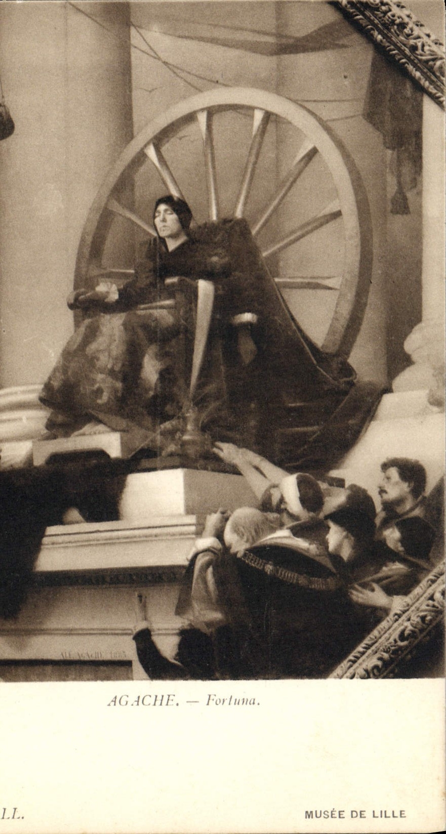 VINTAGE POSTCARD Museum of Lille Agache Fortuna