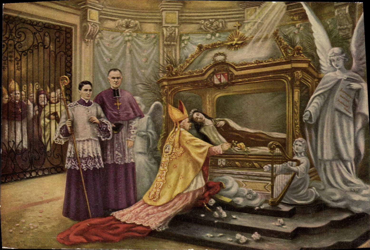 VINTAGE POSTCARD Hunting of co. Therese of the Jesus Child