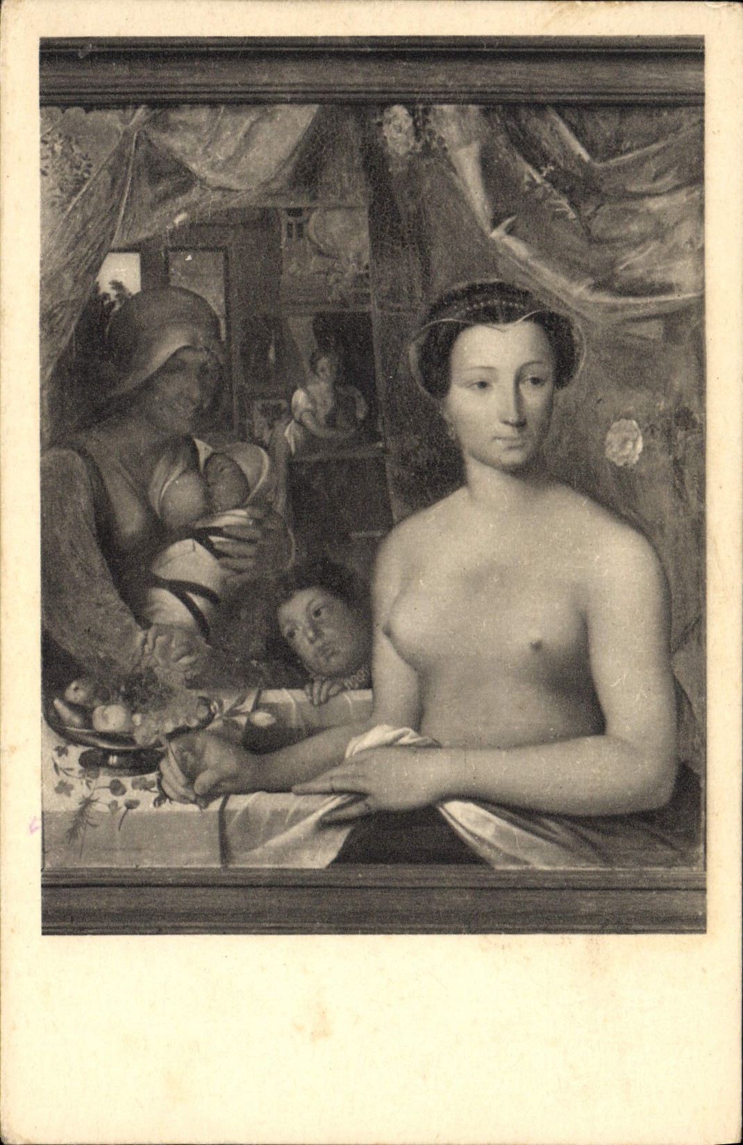 Castillo de la POSTAL de la VENDIMIA de Azay el d Estrees de Gabrielle de la cortina