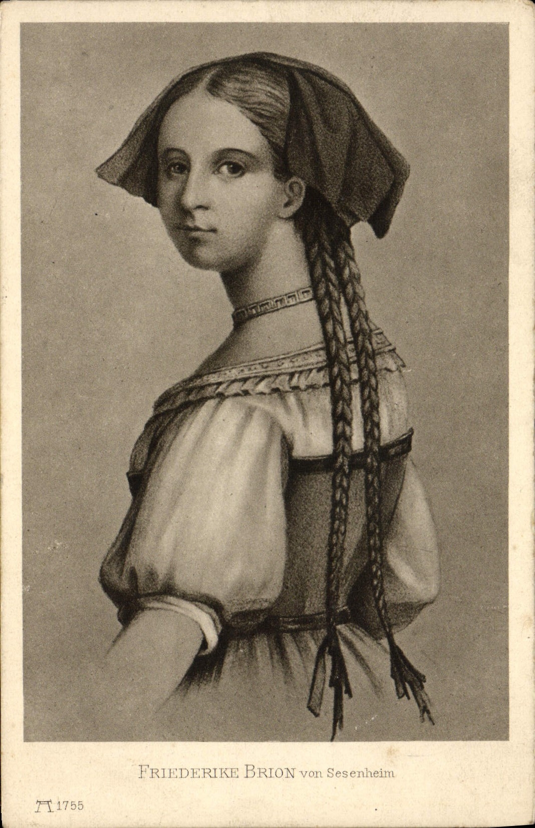 VINTAGE POSTCARD Friederike Brion von Sesenheim