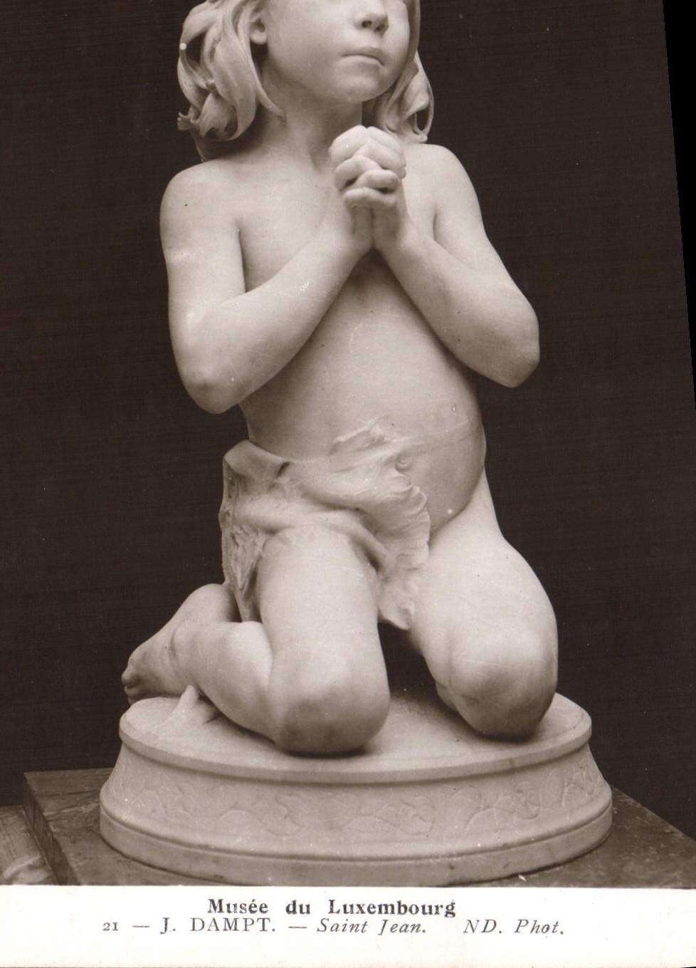 VINTAGE POSTCARD Museum of Luxembourg J Holy Dampt Jean