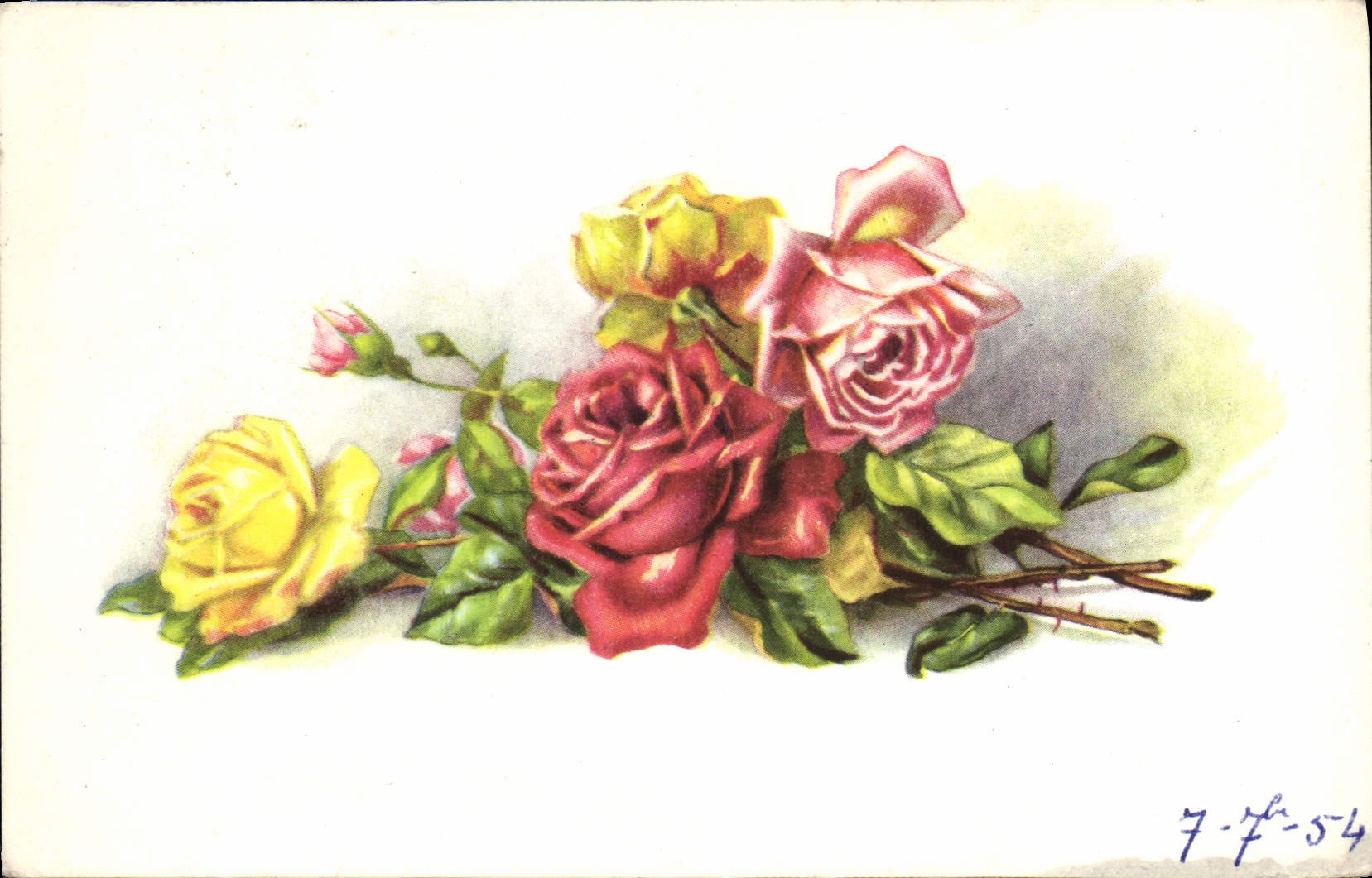 CPA Fantaisie Fleurs