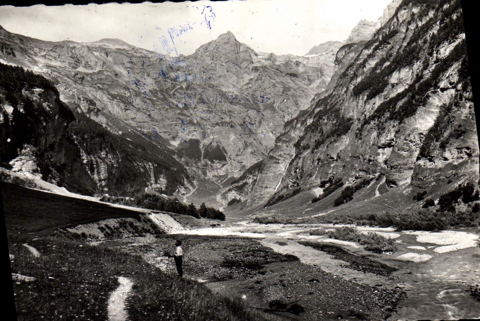 POSTAL MODERNA el circo de la herradura la parte inferior de Combe