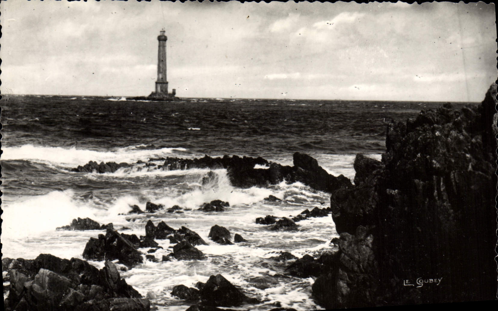 MODERN CARD the Lighthouse of Auderville Goury