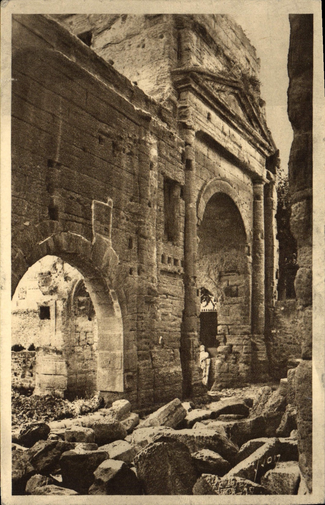 VINTAGE POSTCARD Orange Main entrance of the Split