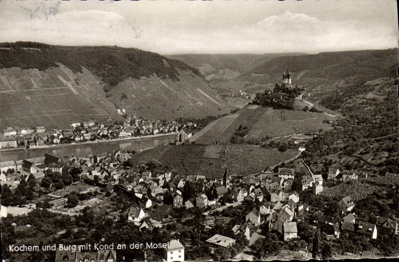 MODERN CARD Kochem und Burg put Kond year of Mosel